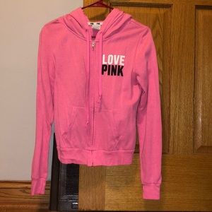 Pink light weight zip up!